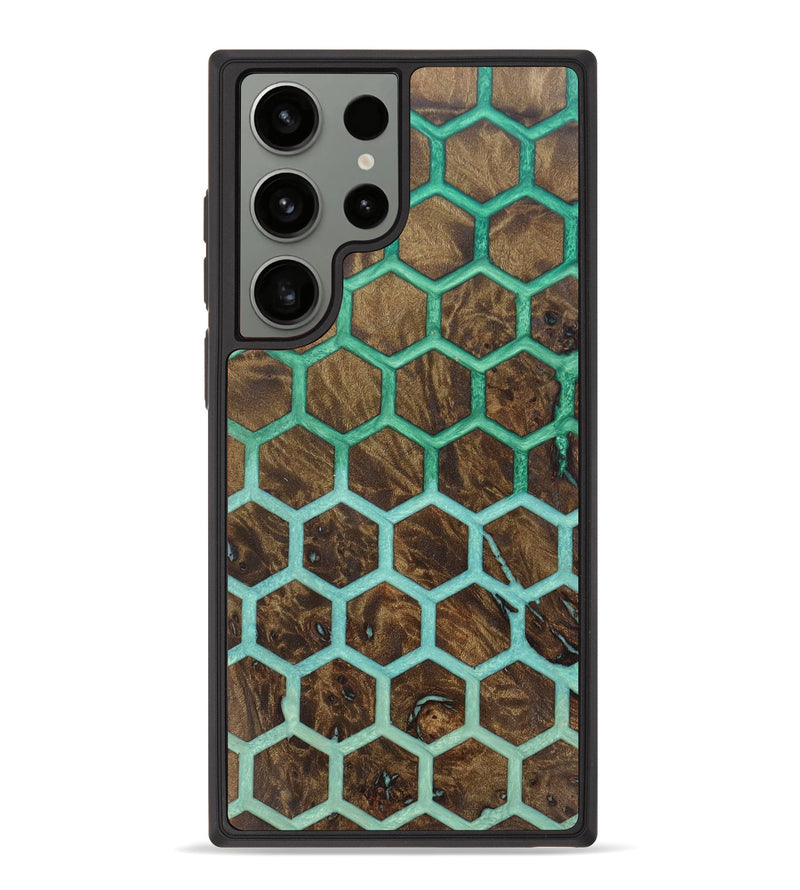 Galaxy S23 Ultra Wood+Resin Phone Case - Kenyatta (Pattern, 623466)