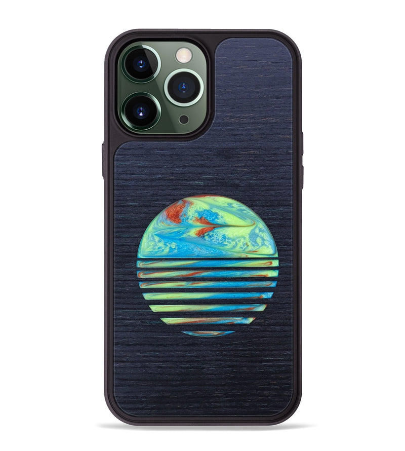 iPhone 13 Pro Max Wood+Resin Phone Case - Terence (Retro, 634793)