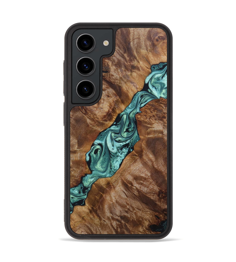 Galaxy S23 Wood+Resin Phone Case - Karri (Green, 632905)