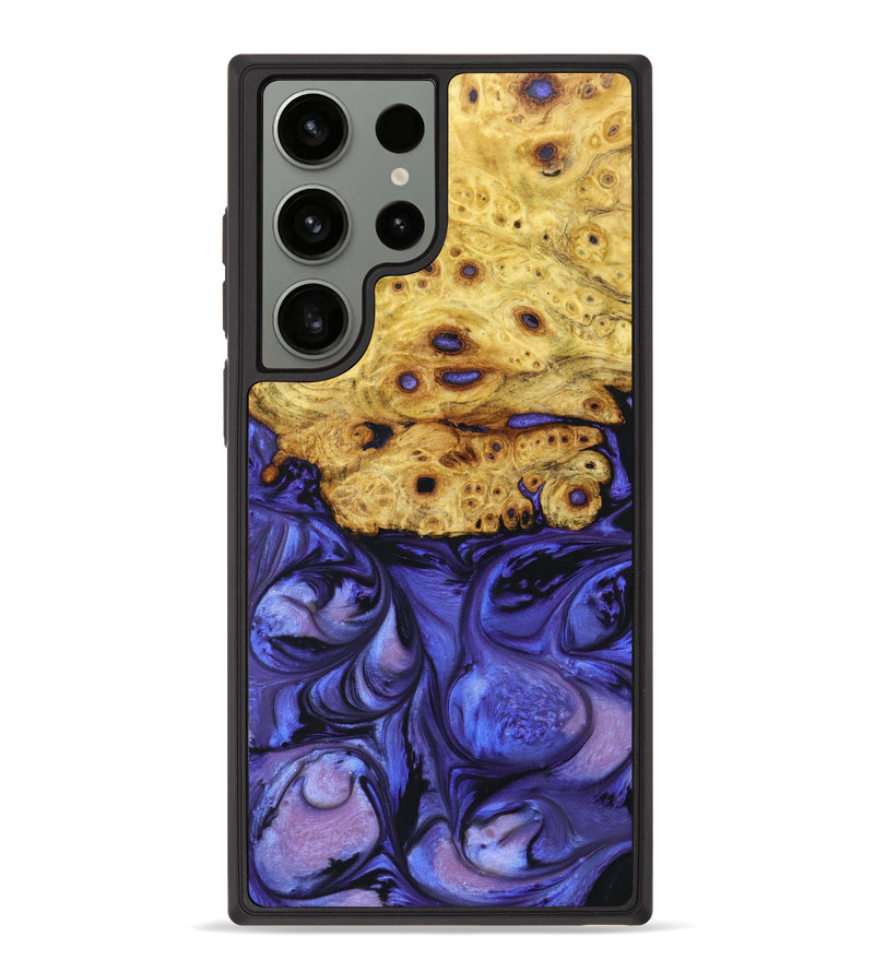 Galaxy S23 Ultra Wood+Resin Phone Case - Amara (Purple, 638638)