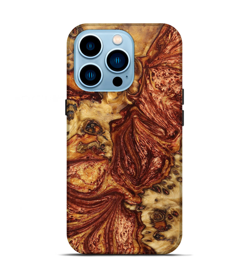 iPhone 14 Pro Wood+Resin Live Edge Phone Case - Iris (Artist Pick, 631055)