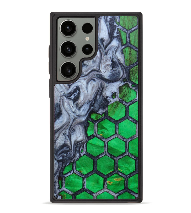 Galaxy S23 Ultra Wood+Resin Phone Case - Kennedi (Pattern, 636012)