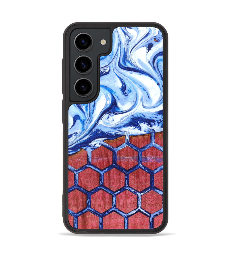 Galaxy S23 Wood+Resin Phone Case - Cesar (Pattern, 637007)