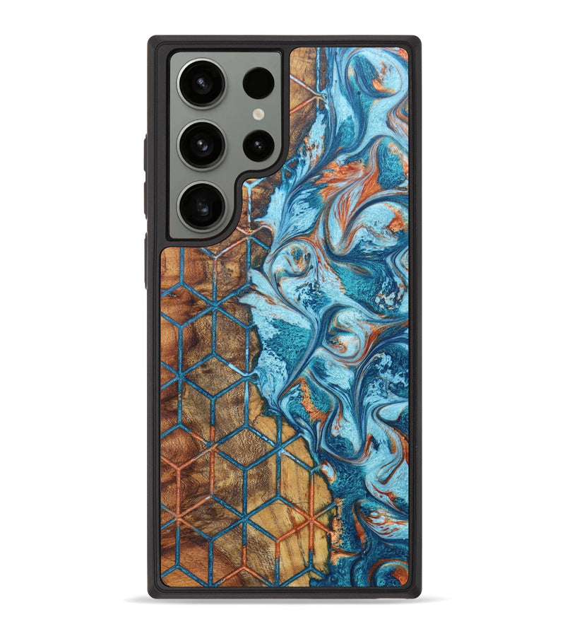 Galaxy S23 Ultra Wood+Resin Phone Case - Kris (Pattern, 628393)