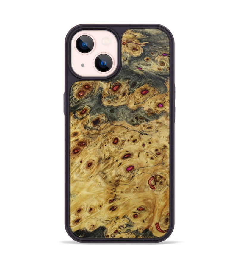 iPhone 14 Wood+Resin Phone Case - Killian (Wood Burl, 646345)