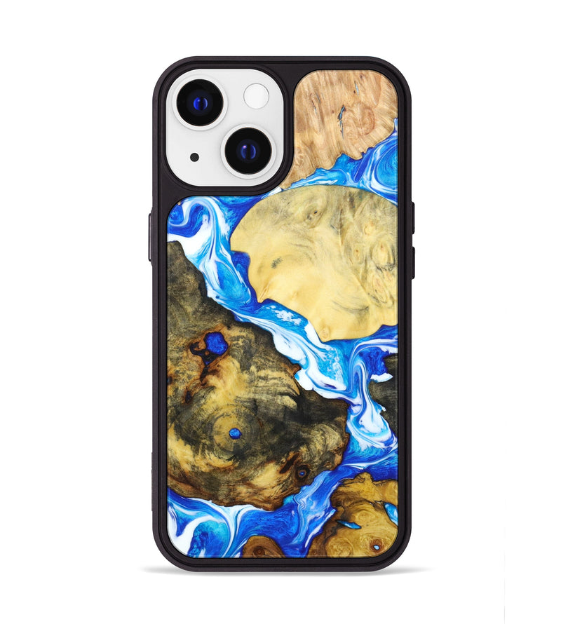 iPhone 13 Wood+Resin Phone Case - Maisie (Mosaic, 637377)