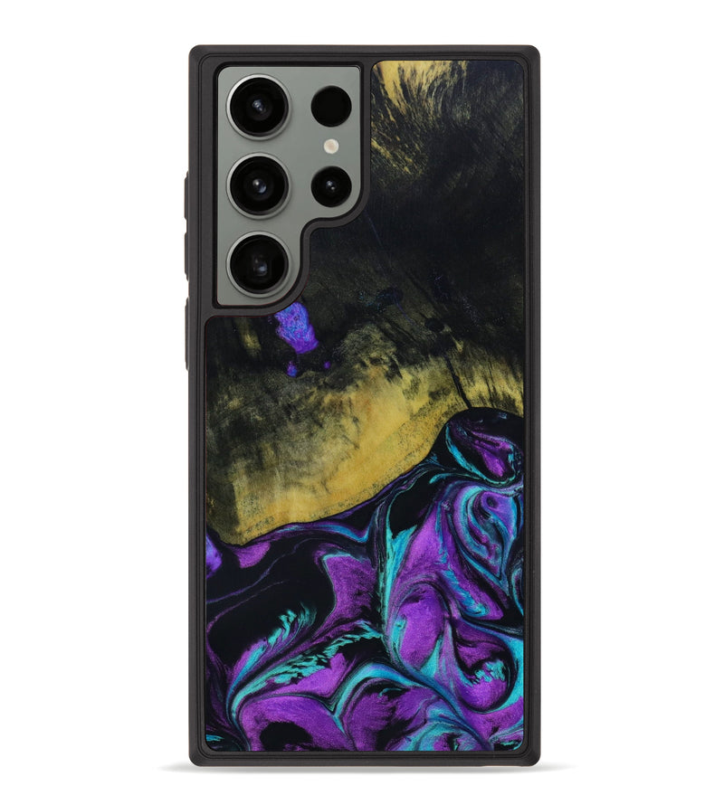 Galaxy S23 Ultra Wood+Resin Phone Case - Everleigh (Purple, 648181)