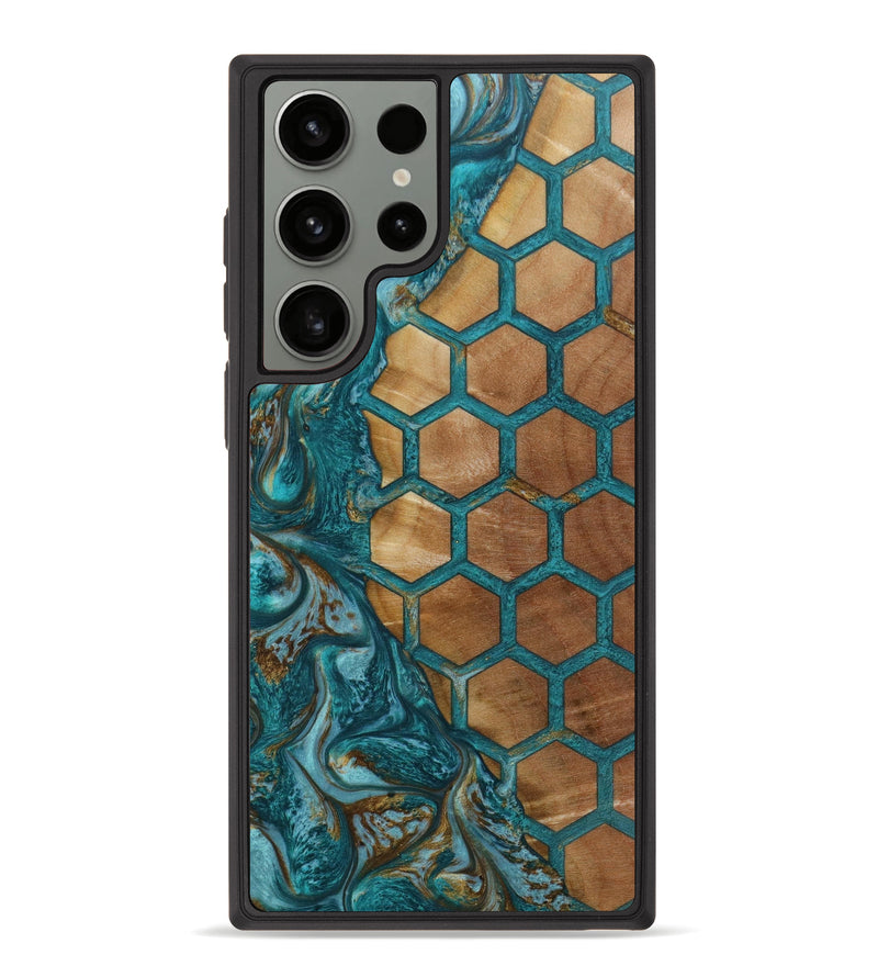 Galaxy S23 Ultra Wood+Resin Phone Case - Talia (Pattern, 643215)