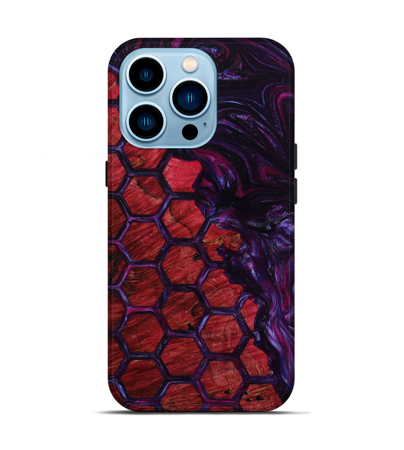 iPhone 14 Pro Wood+Resin Live Edge Phone Case - Lester (Pattern, 645964)