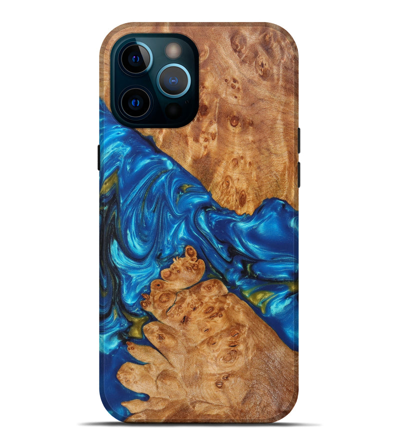 iPhone 12 Pro Max Wood+Resin Live Edge Phone Case - Camilo (Artist Pick, 616965)