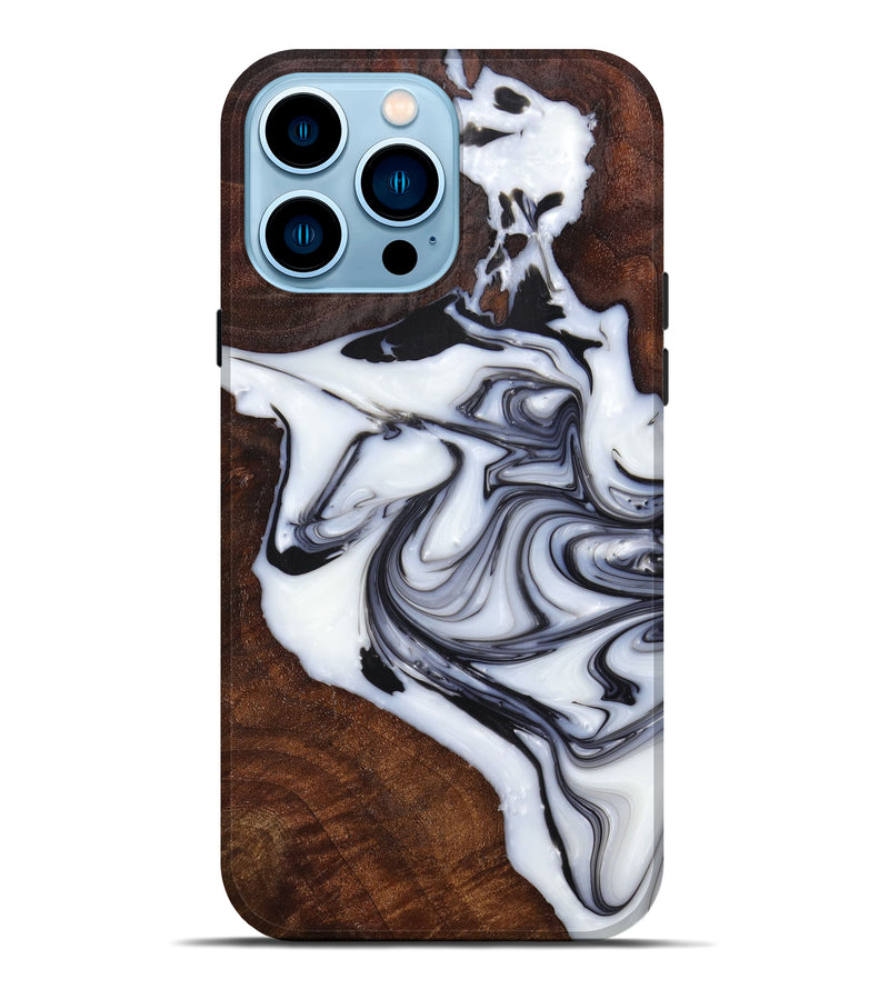 iPhone 14 Pro Max Wood+Resin Live Edge Phone Case - Iesha (Artist Pick, 639349)
