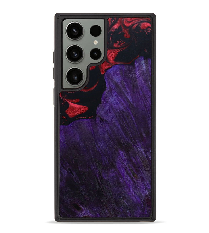 Galaxy S23 Ultra Wood+Resin Phone Case - Bob (Red, 645691)