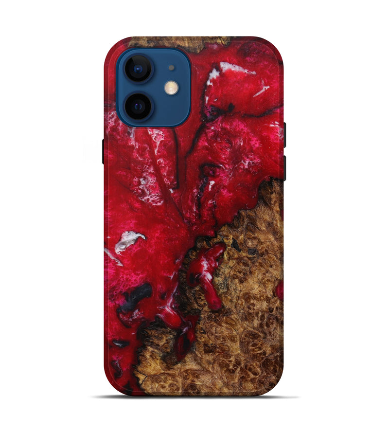 iPhone 12 Wood+Resin Live Edge Phone Case - Menachem (Purple, 610287)