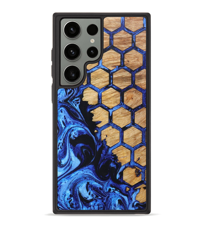 Galaxy S23 Ultra Wood+Resin Phone Case - Bernice (Pattern, 636979)