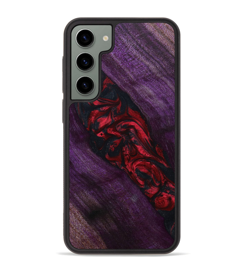 Galaxy S23 Plus Wood+Resin Phone Case - Kobe (Red, 645053)
