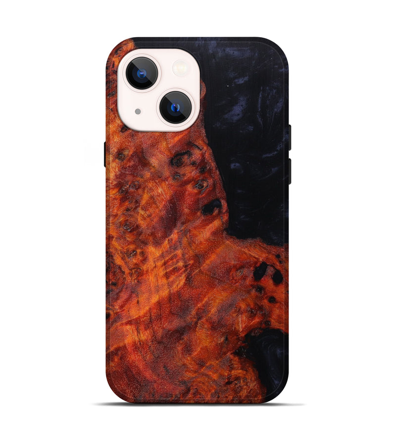 iPhone 13 Wood+Resin Live Edge Phone Case - Jada (Black & White, 623692)