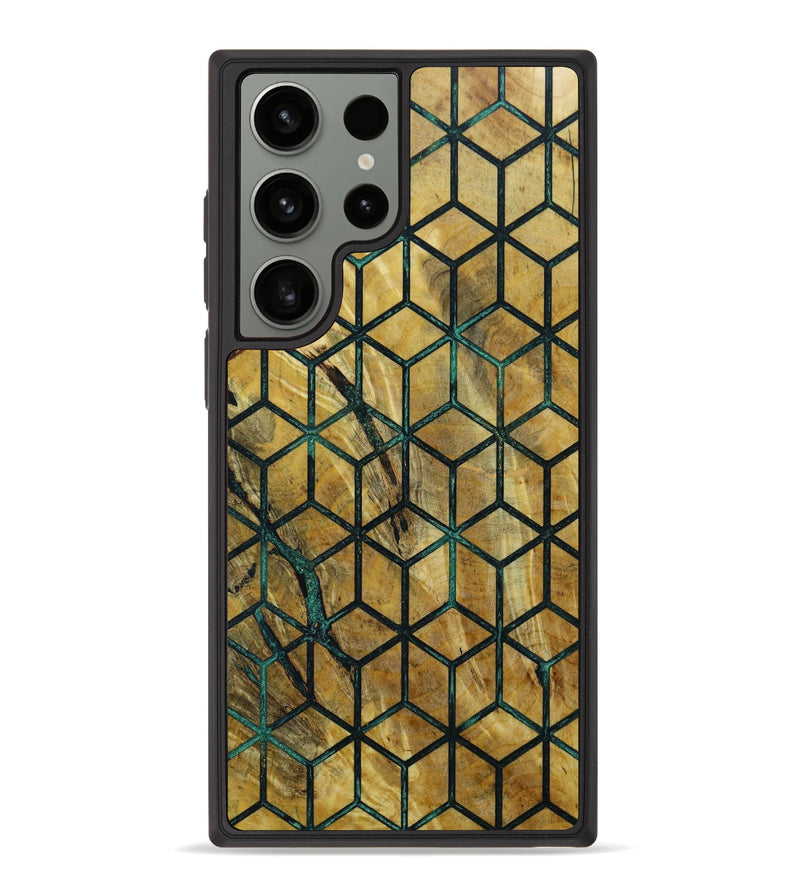 Galaxy S23 Ultra Wood+Resin Phone Case - Patrice (Pattern, 647351)