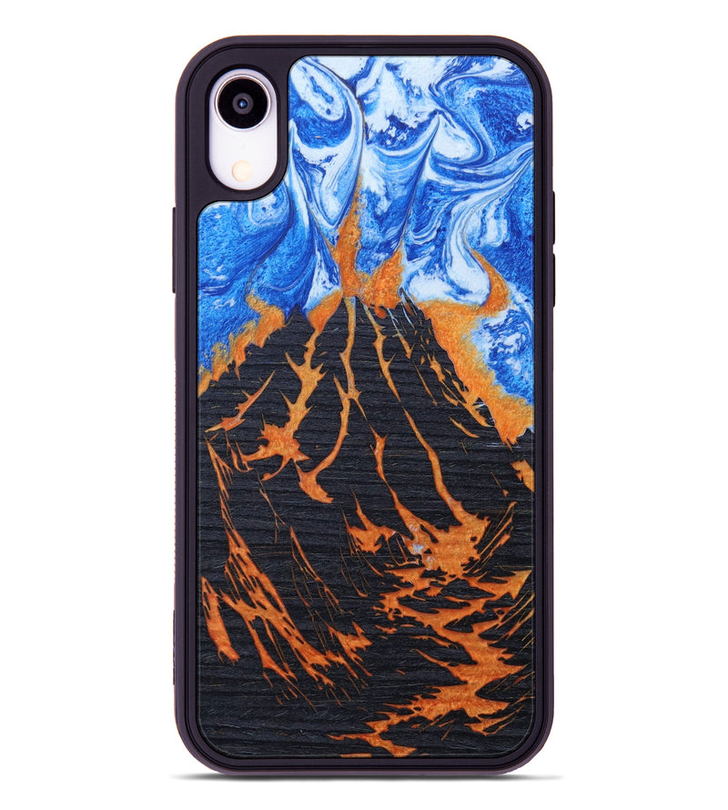 iPhone Xr Wood+Resin Phone Case - Kareem (Lava, 627109)