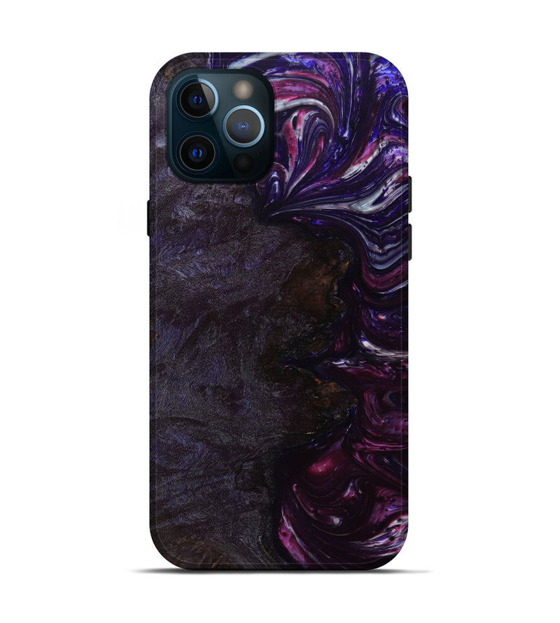 iPhone 12 Pro Wood+Resin Live Edge Phone Case - Legend (Purple, 623096)