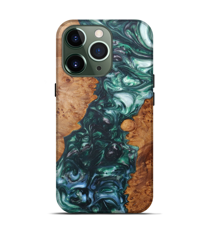 iPhone 13 Pro Wood+Resin Live Edge Phone Case - Khalid (Artist Pick, 605629)