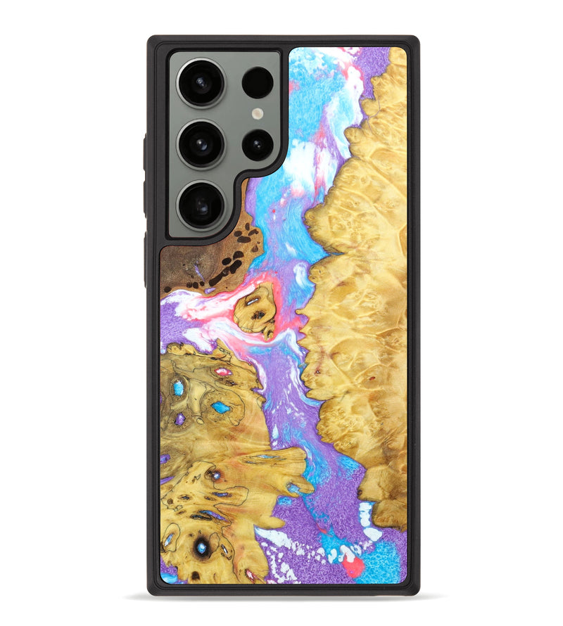 Galaxy S23 Ultra Wood+Resin Phone Case - Shanell (Mosaic, 628918)