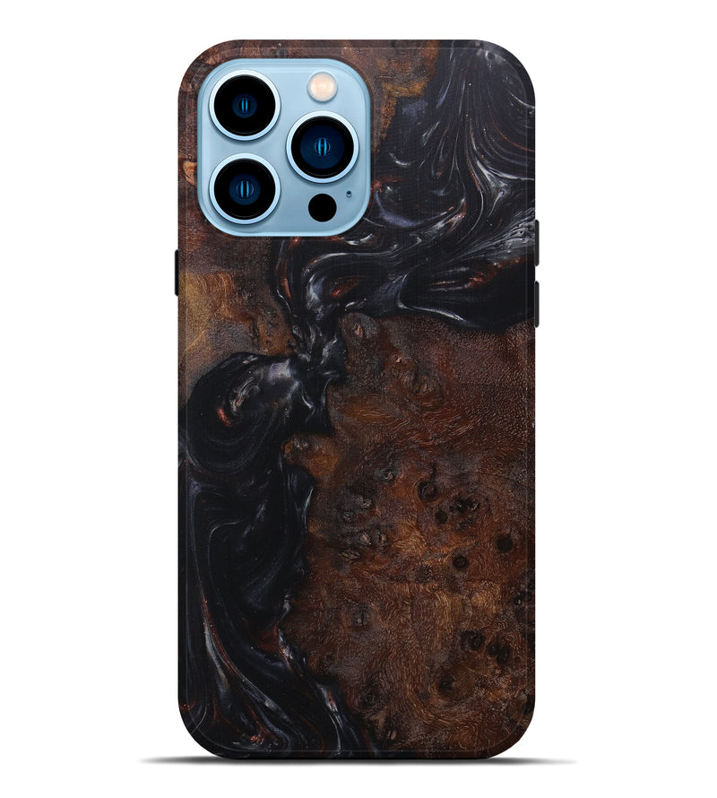 iPhone 14 Pro Max Wood+Resin Live Edge Phone Case - Anabel (Artist Pick, 621702)
