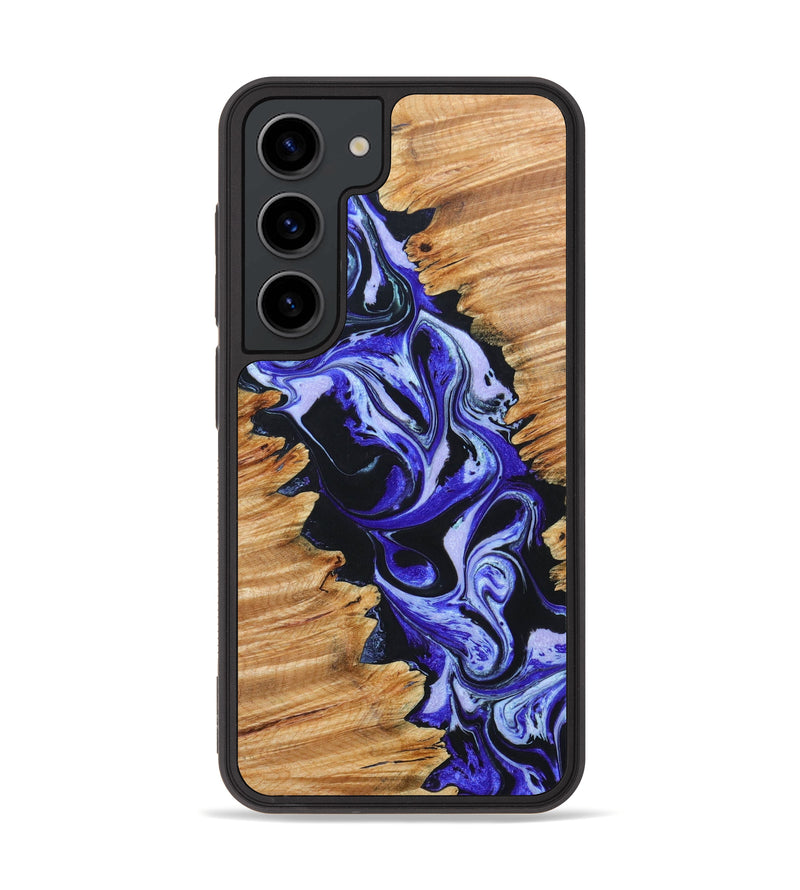 Galaxy S23 Wood+Resin Phone Case - Jerry (Purple, 636957)