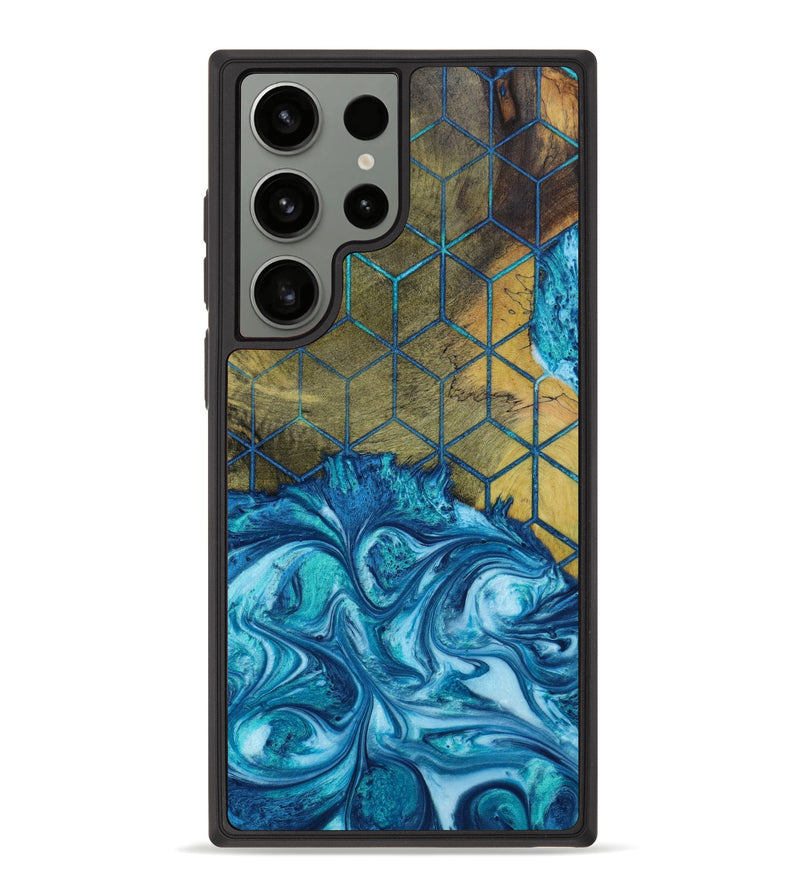 Galaxy S23 Ultra Wood+Resin Phone Case - Hendrix (Pattern, 647753)