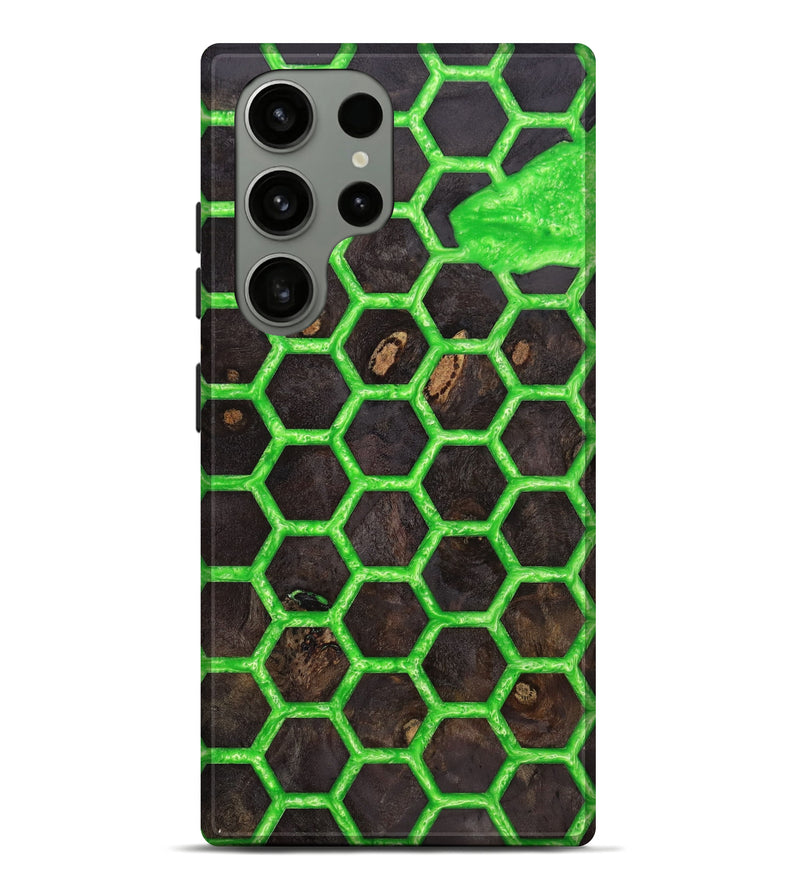 Galaxy S23 Ultra Wood+Resin Live Edge Phone Case - Adrienne (Green, 641061)