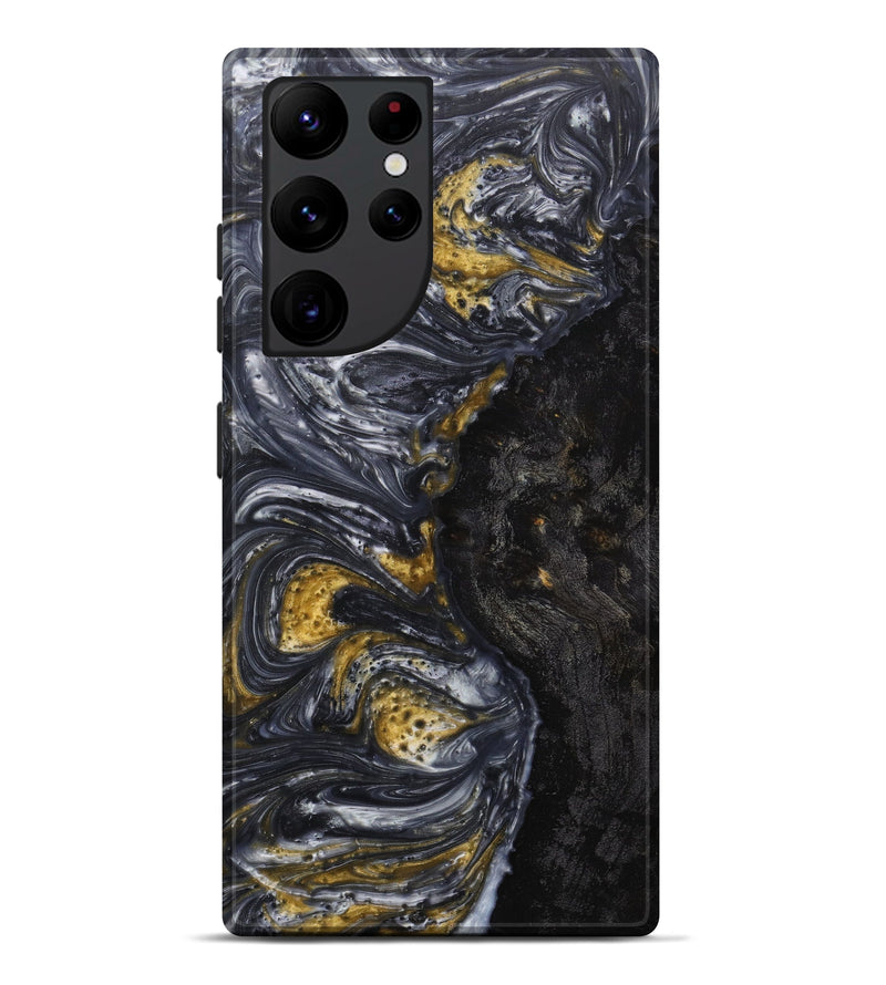 Galaxy S22 Ultra Wood+Resin Live Edge Phone Case - Twana (Metallic, 605195)