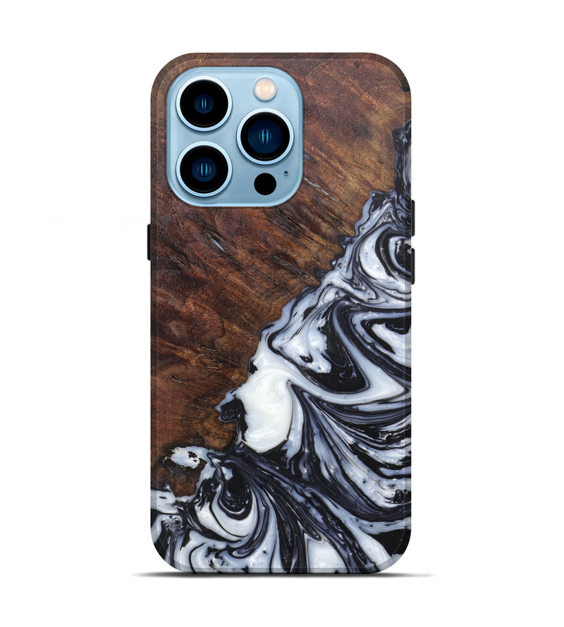 iPhone 14 Pro Wood+Resin Live Edge Phone Case - Alysa (Artist Pick, 606776)