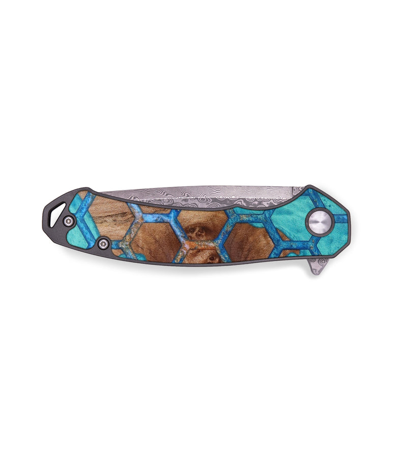EDC Wood+Resin Pocket Knife - Payton (Pattern, 645883)