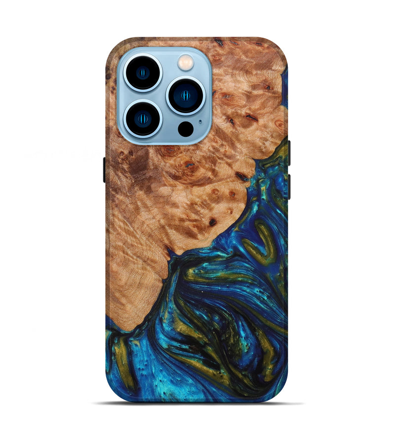 iPhone 14 Pro Wood+Resin Live Edge Phone Case - Palmer (Artist Pick, 620755)