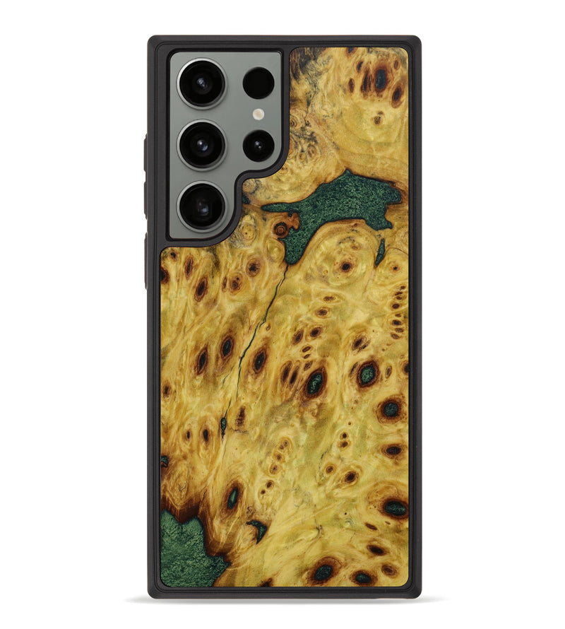 Galaxy S23 Ultra Wood+Resin Phone Case - Irma (Wood Burl, 643556)