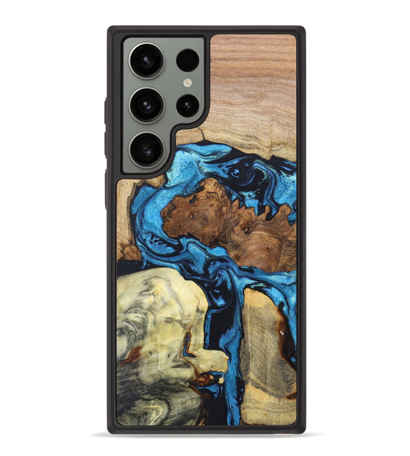 Galaxy S23 Ultra Wood+Resin Phone Case - Millie (Mosaic, 626406)