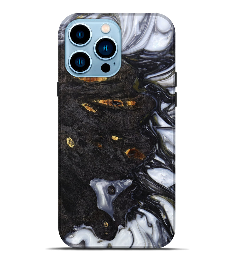 iPhone 14 Pro Max Wood+Resin Live Edge Phone Case - Jalynn (Artist Pick, 631455)