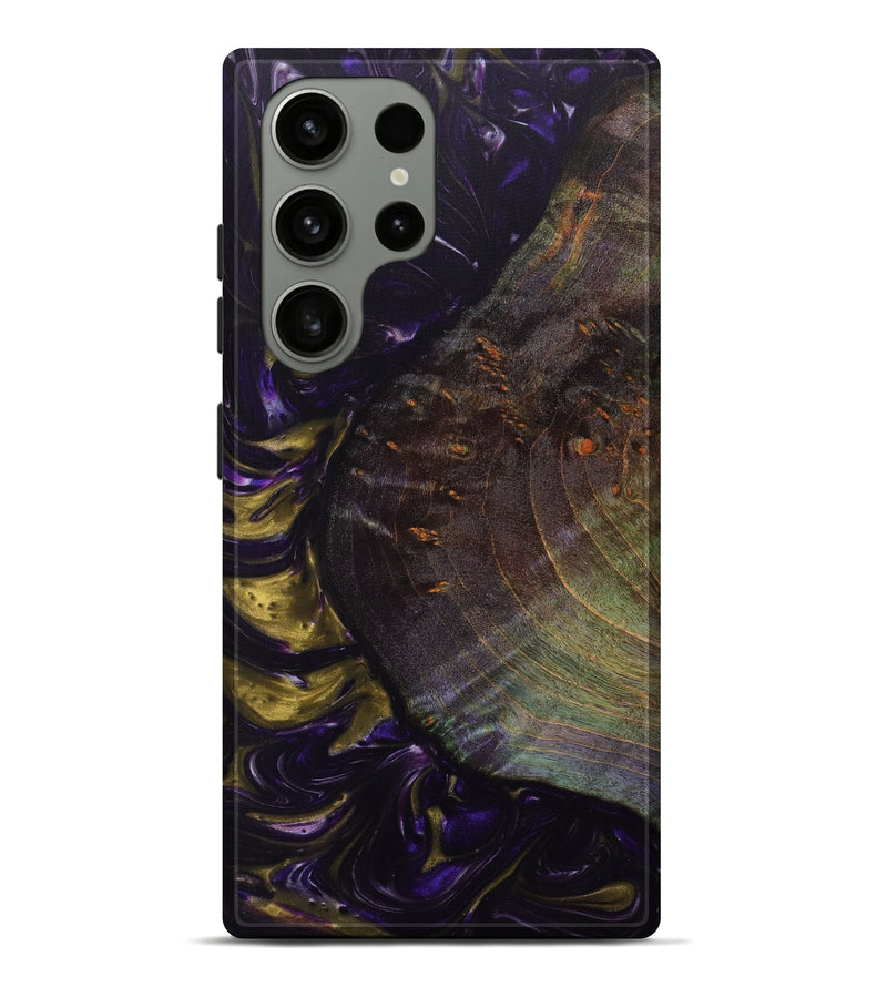 Galaxy S23 Ultra Wood+Resin Live Edge Phone Case - Alisa (Purple, 623702)