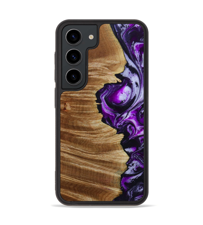Galaxy S23 Wood+Resin Phone Case - Emerson (Purple, 646817)