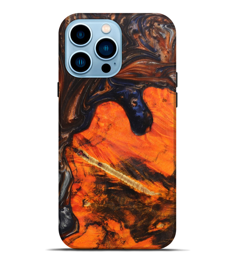 iPhone 14 Pro Max Wood+Resin Live Edge Phone Case - Dolores (Artist Pick, 641039)