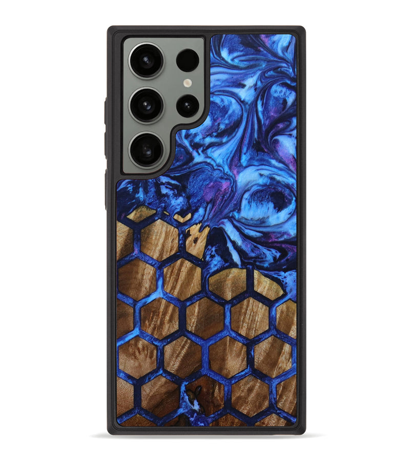 Galaxy S23 Ultra Wood+Resin Phone Case - Hillary (Pattern, 648301)