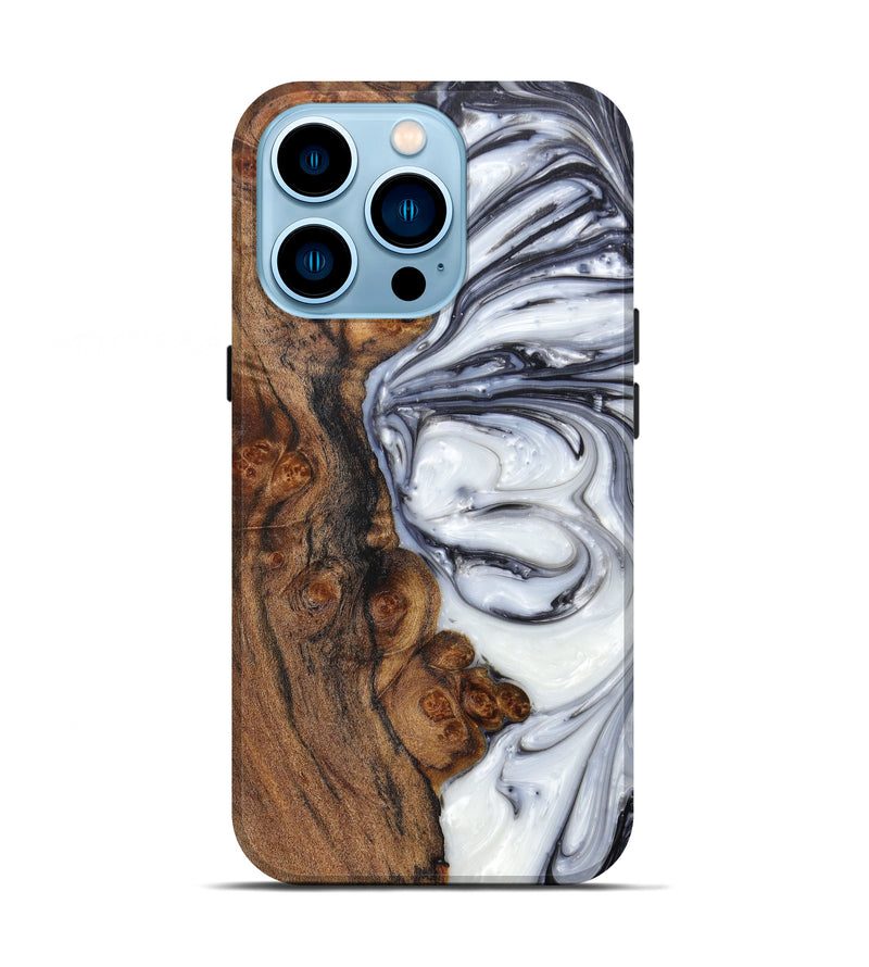iPhone 14 Pro Wood+Resin Live Edge Phone Case - Court (Artist Pick, 607273)