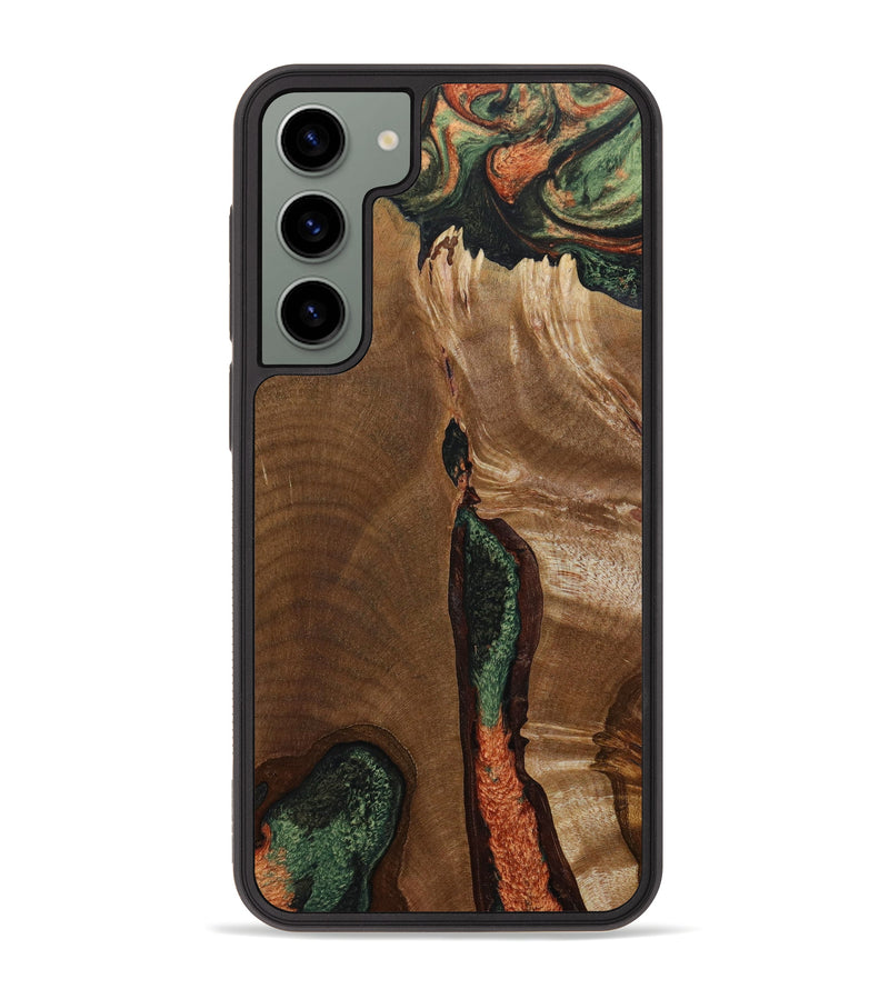 Galaxy S23 Plus Wood+Resin Phone Case - Ari (Green, 646169)