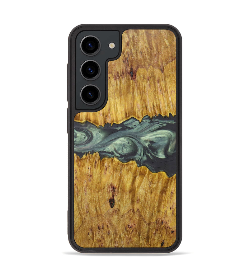 Galaxy S23 Wood+Resin Phone Case - Souheil (Green, 633400)