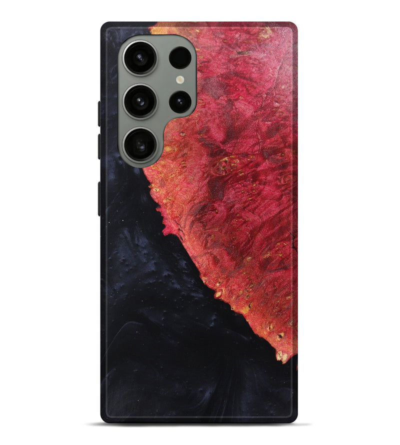 Galaxy S23 Ultra Wood+Resin Live Edge Phone Case - Herbert (Black & White, 623557)
