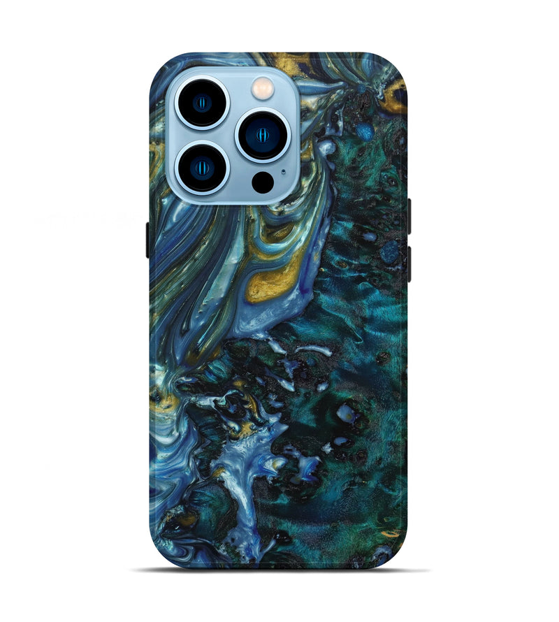 iPhone 14 Pro Wood+Resin Live Edge Phone Case - Rosalie (Artist Pick, 641161)