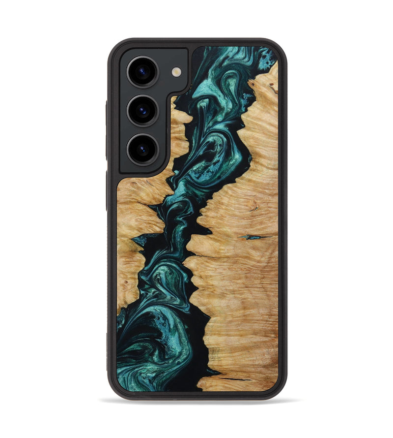 Galaxy S23 Wood+Resin Phone Case - Lawson (Green, 647024)