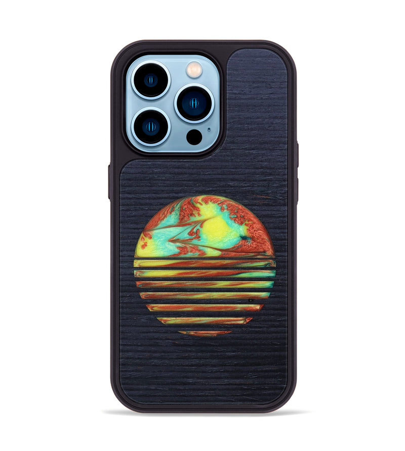 iPhone 14 Pro Wood+Resin Phone Case - Ruben (Retro, 634804)