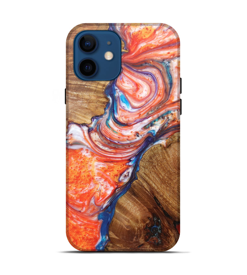 iPhone 12 Wood+Resin Live Edge Phone Case - Lalit (Artist Pick, 606750)