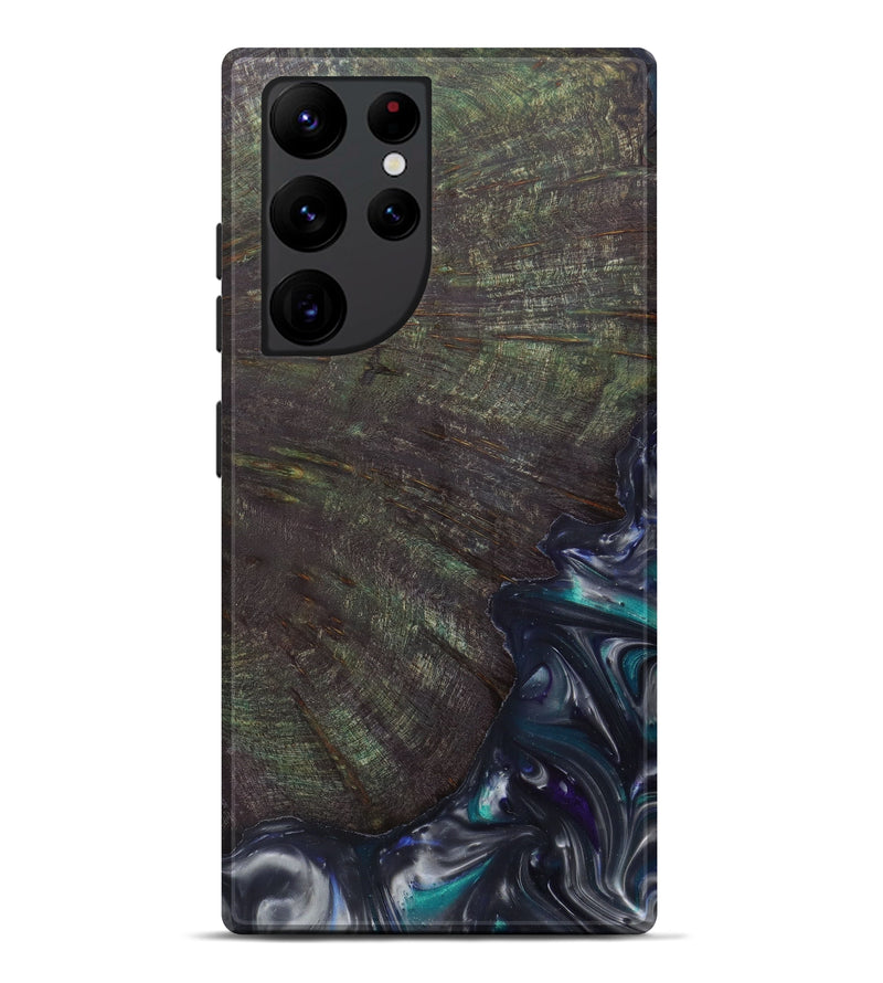 Galaxy S22 Ultra Wood+Resin Live Edge Phone Case - Denzil (Metallic, 597287)