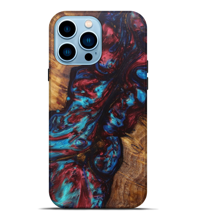 iPhone 14 Pro Max Wood+Resin Live Edge Phone Case - Corabel (Artist Pick, 608658)